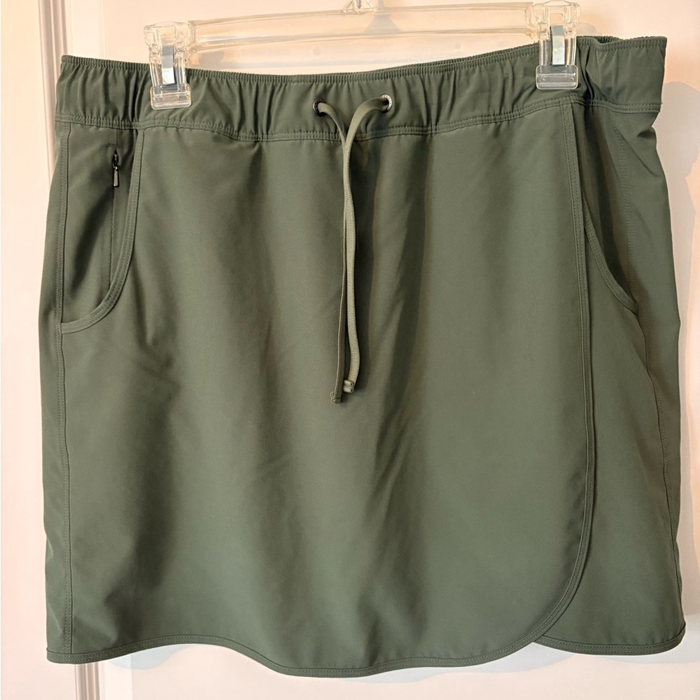 Patagonia Olive Green Active Drawstring Skort